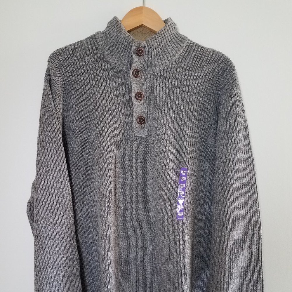 G.H. Bass & Co. Men's Gray Mock Sweater Size XXL